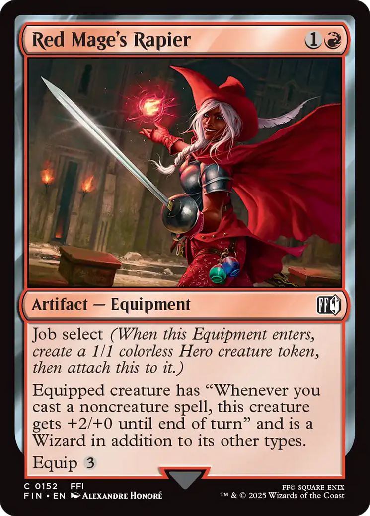Red Mage's Rapier (FIN-152) - FINAL FANTASY