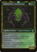 Spinnerette, Arachnobat (Showcase) (Galaxy Foil) (UNF-522) - Unfinity: (Showcase) Foil