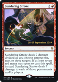 Sundering Stroke (PRE-144) - Throne of Eldraine Promos Foil