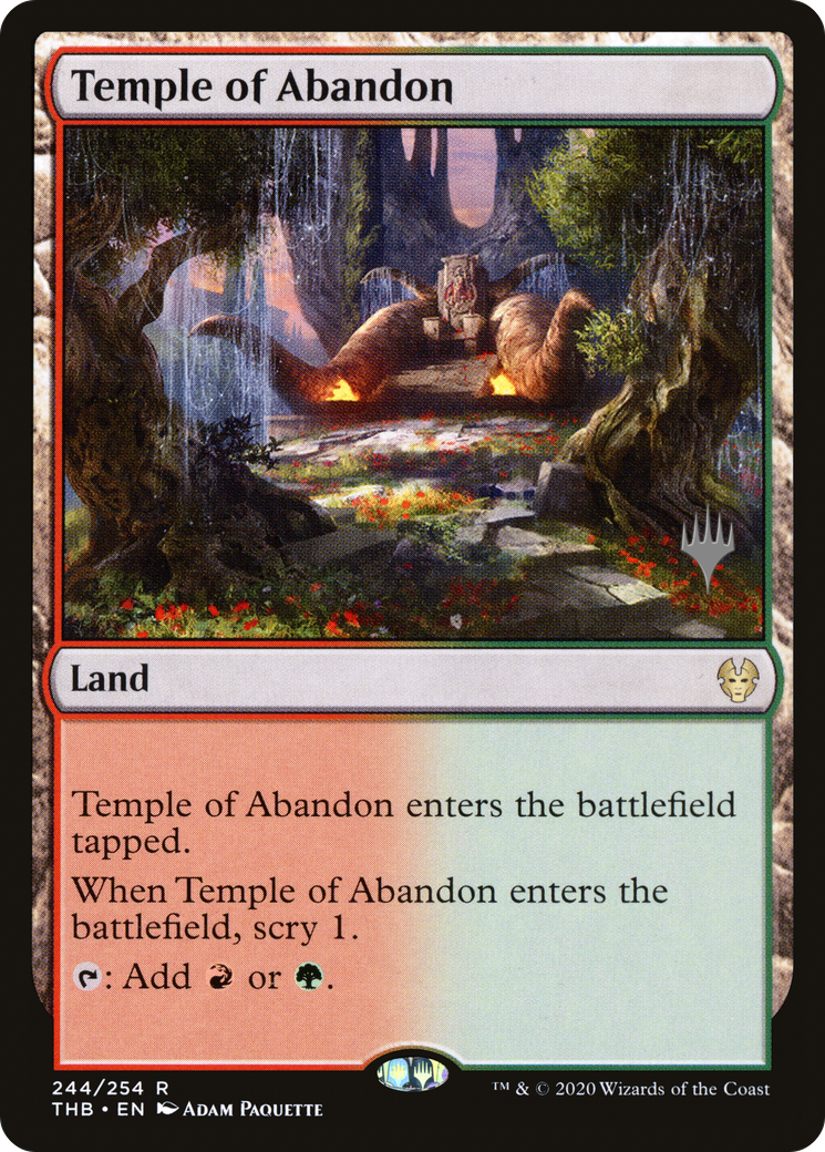 Temple of Abandon (PPTHB-244) - Theros Beyond Death Promos Foil