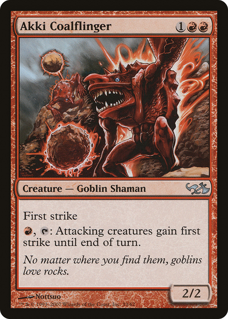 Akki Coalflinger (EVG-033) - Duel Decks: Elves vs. Goblins