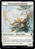 Steelburr Champion (TBLC-010) - Bloomburrow Commander Tokens Foil