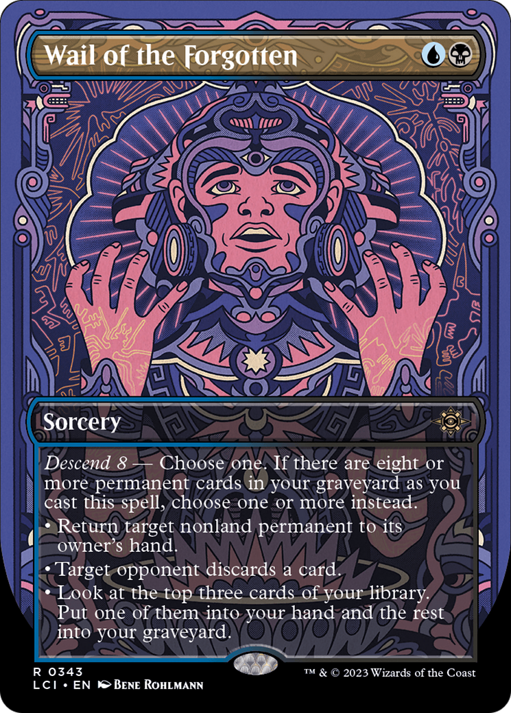 Wail of the Forgotten (Borderless) (LCI-343) - The Lost Caverns of Ixalan Foil