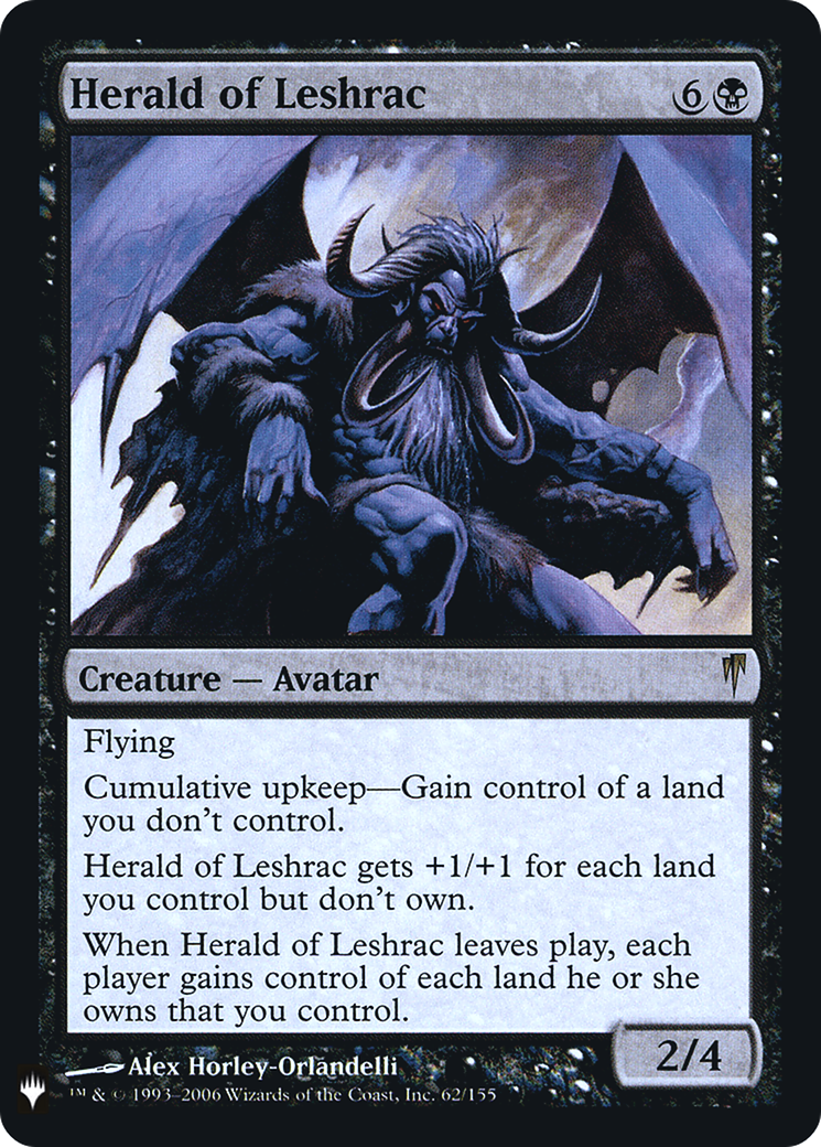 Herald of Leshrac (LIST-062) - The List Foil