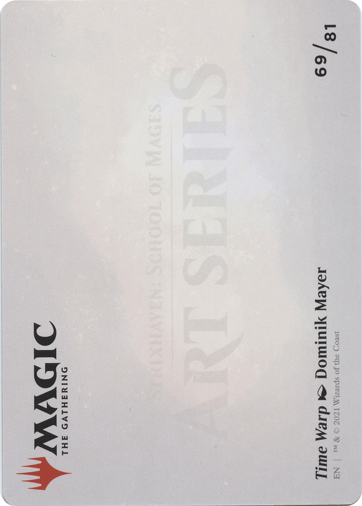 Time Warp // Time Warp (ASTX-069) - Strixhaven Art Series (Borderless)