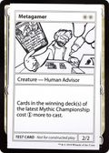 Metagamer (No PW Symbol) (CMB1-008) - Mystery Booster Playtest Cards 2021