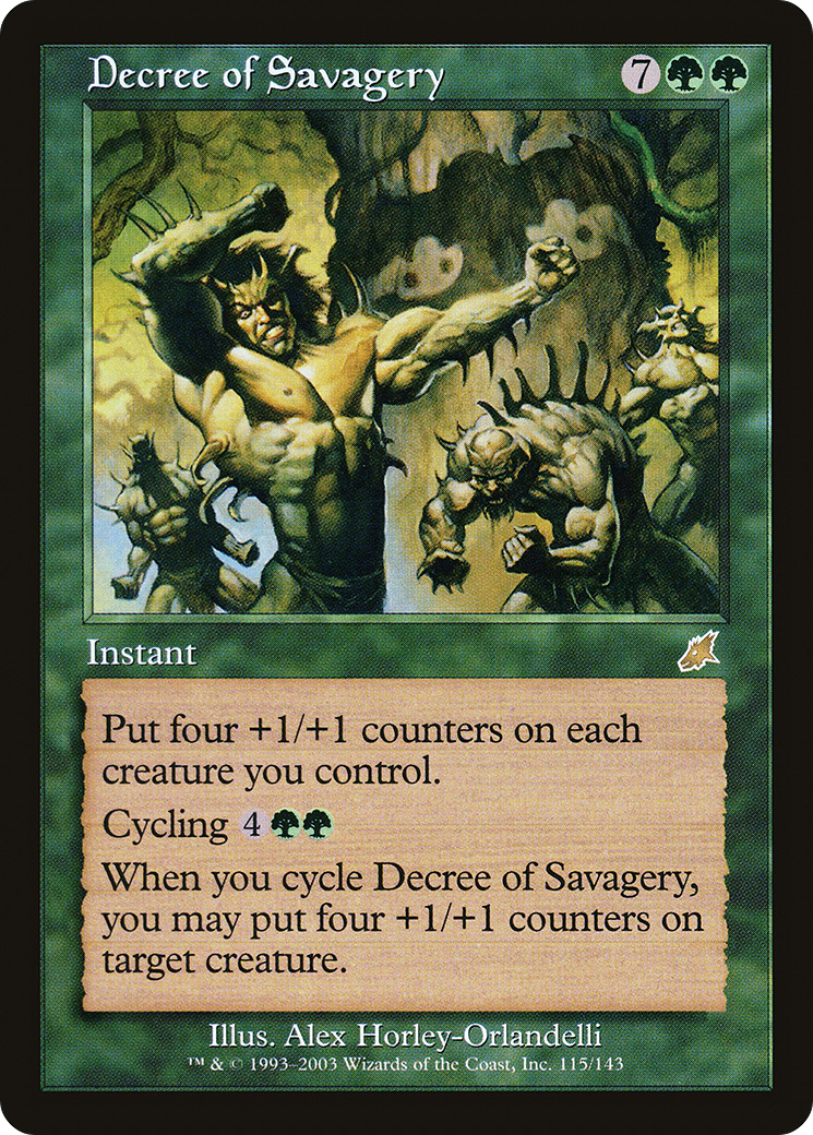 Decree of Savagery (SCG-115) - Scourge Foil