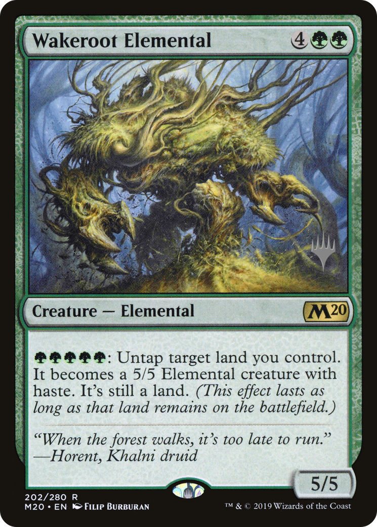 Wakeroot Elemental (PPM20-202P) - Core Set 2020 Promos Foil