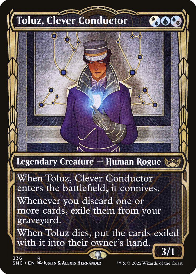 Toluz, Clever Conductor (Showcase) (SNC-336) - Streets of New Capenna: (Showcase) Foil