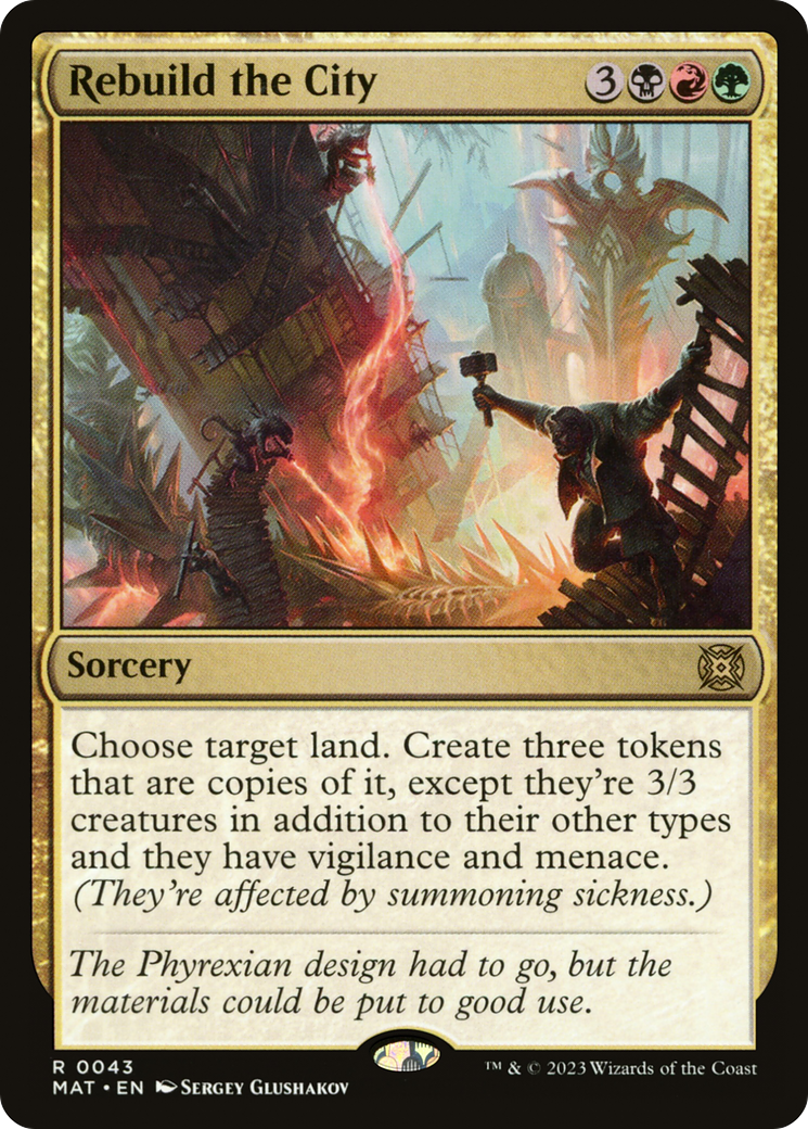 Rebuild the City (MAT-043) - March of the Machine: The Aftermath Foil