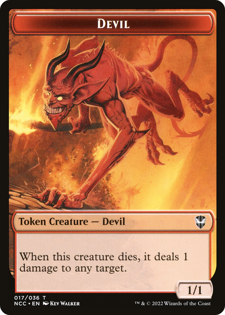 Devil (TNCC-017) - New Capenna Commander Tokens Foil