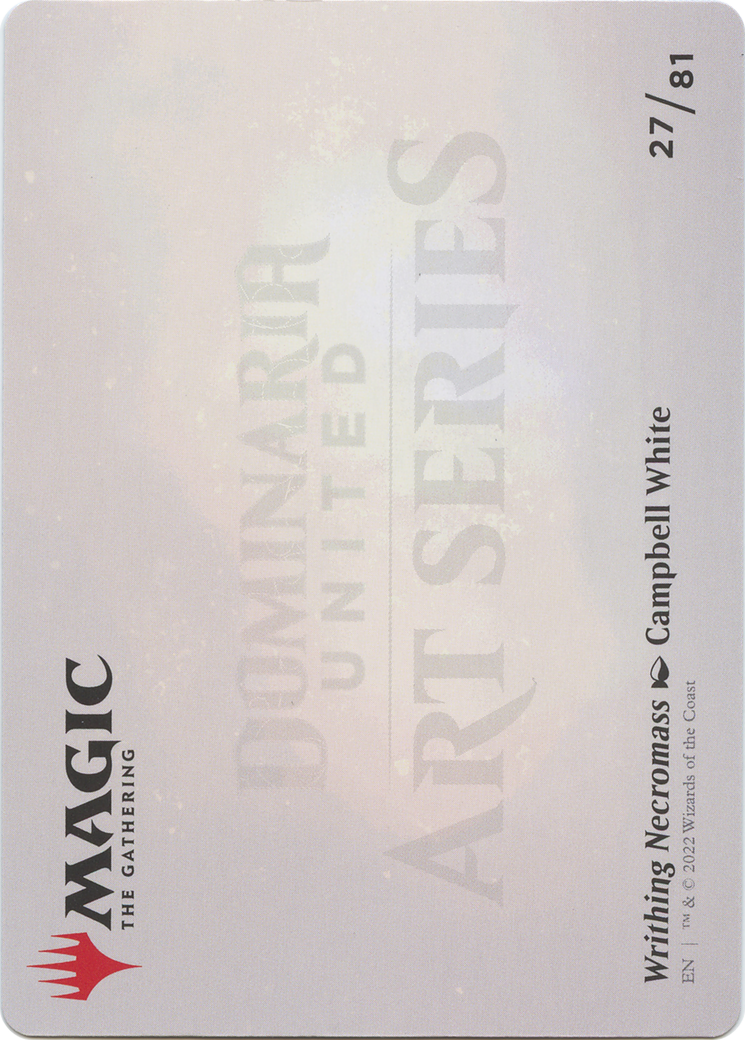 Writhing Necromass // Writhing Necromass (ADMU-027) - Dominaria United Art Series (Borderless) Foil