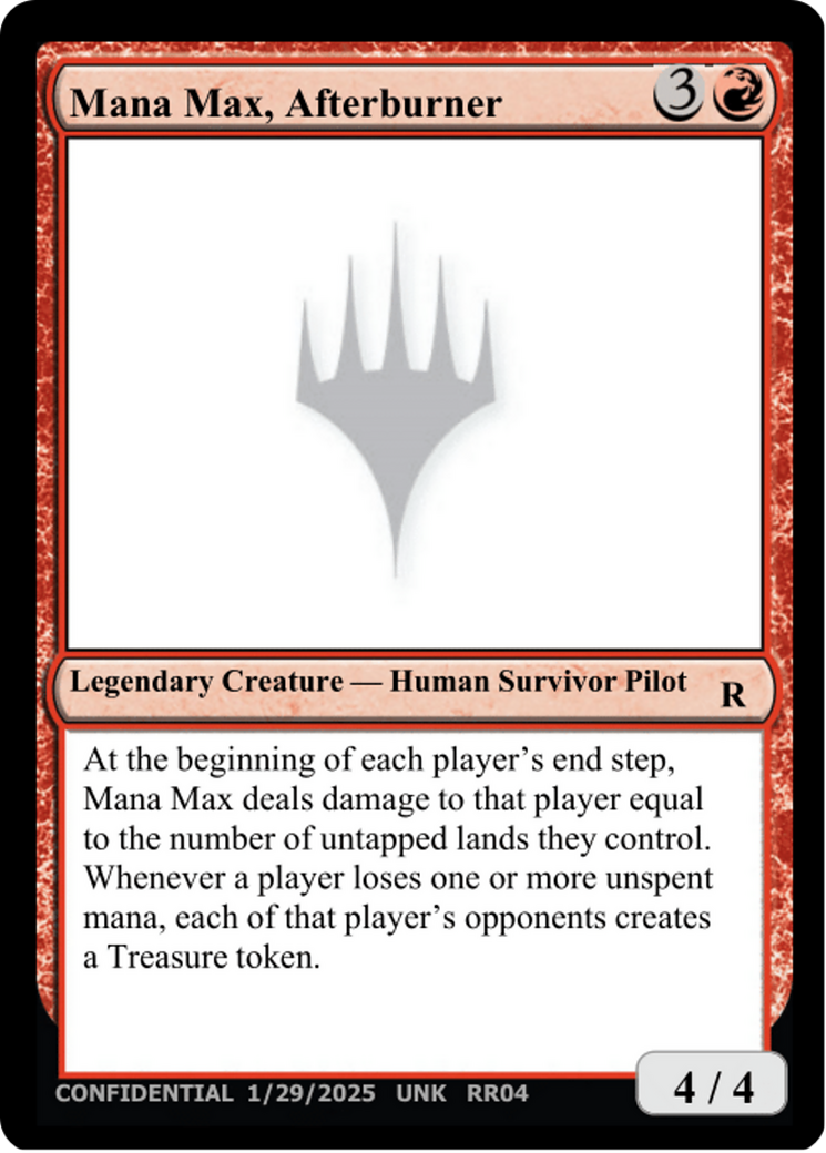 Mana Max, Afterburner (-) - Un-Known Event Playtest Cards