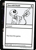 One With Death (No PW Symbol) (CMB1-) - Mystery Booster Playtest Cards 2021