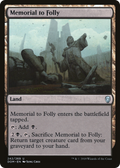 Memorial to Folly (DOM-242) - Dominaria Foil