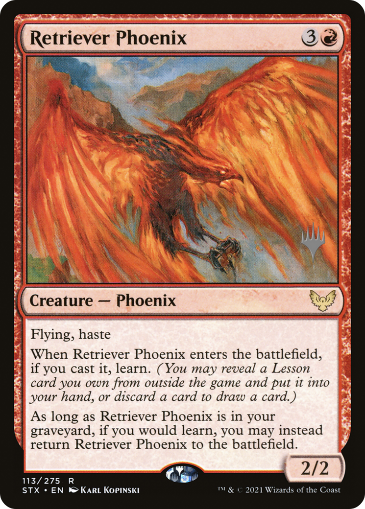 Retriever Phoenix (PPSTX-113P) - Strixhaven: School of Mages Promos