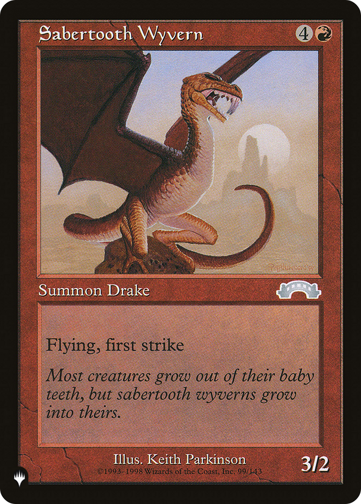Sabertooth Wyvern (LIST-99/143) - The List