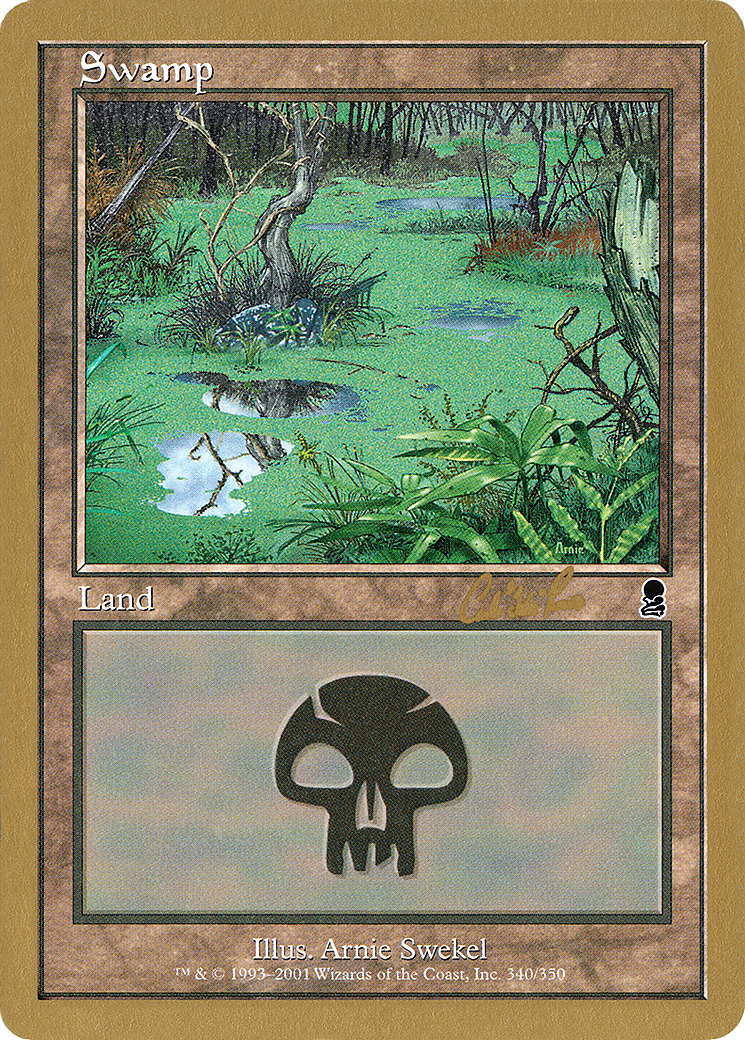 Swamp (340) - 2002 Carlos Romao (ODY) (WCD-) - World Championship Decks 2002