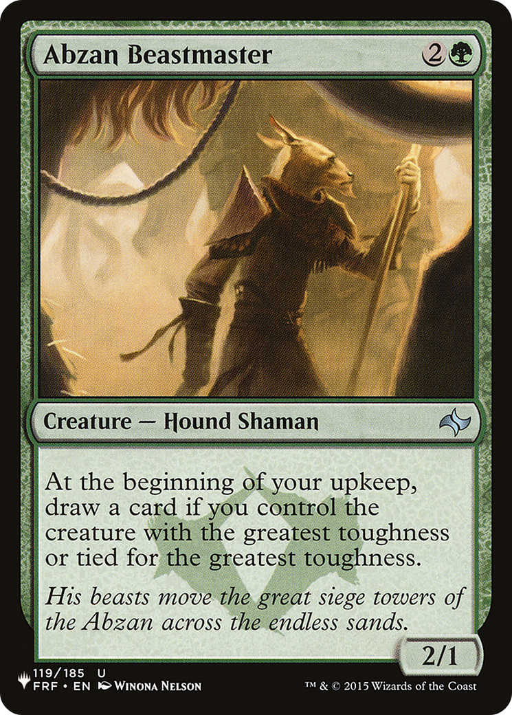 Abzan Beastmaster (LIST-119/185) - The List