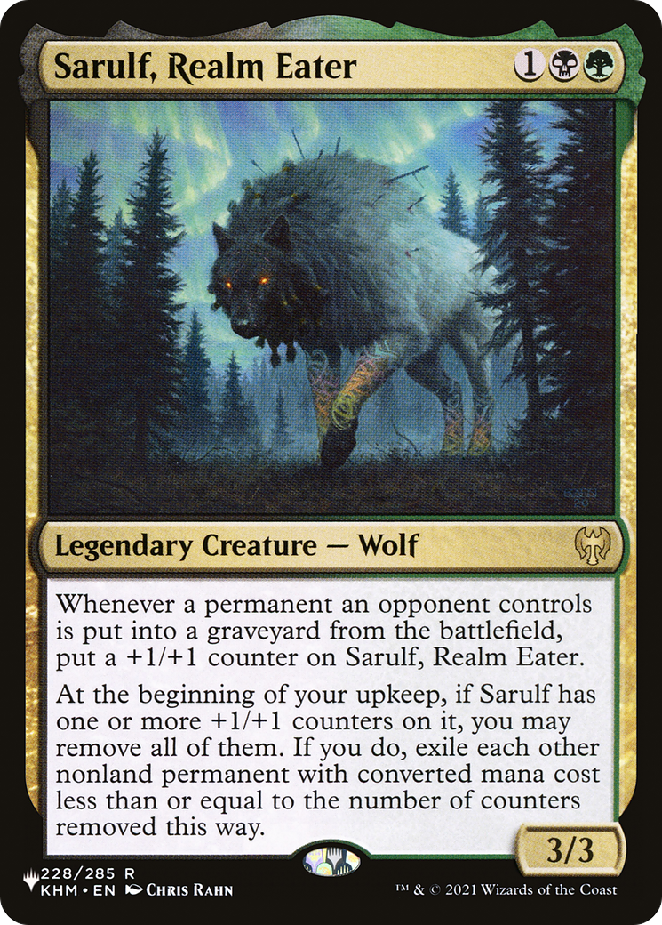 Sarulf, Realm Eater (LIST-228/285) - The List