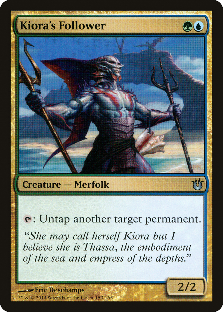 Kiora's Follower (BNG-150) - Born of the Gods Foil