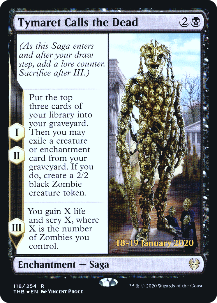 Tymaret Calls the Dead (PRE-118) - Theros Beyond Death Promos Foil