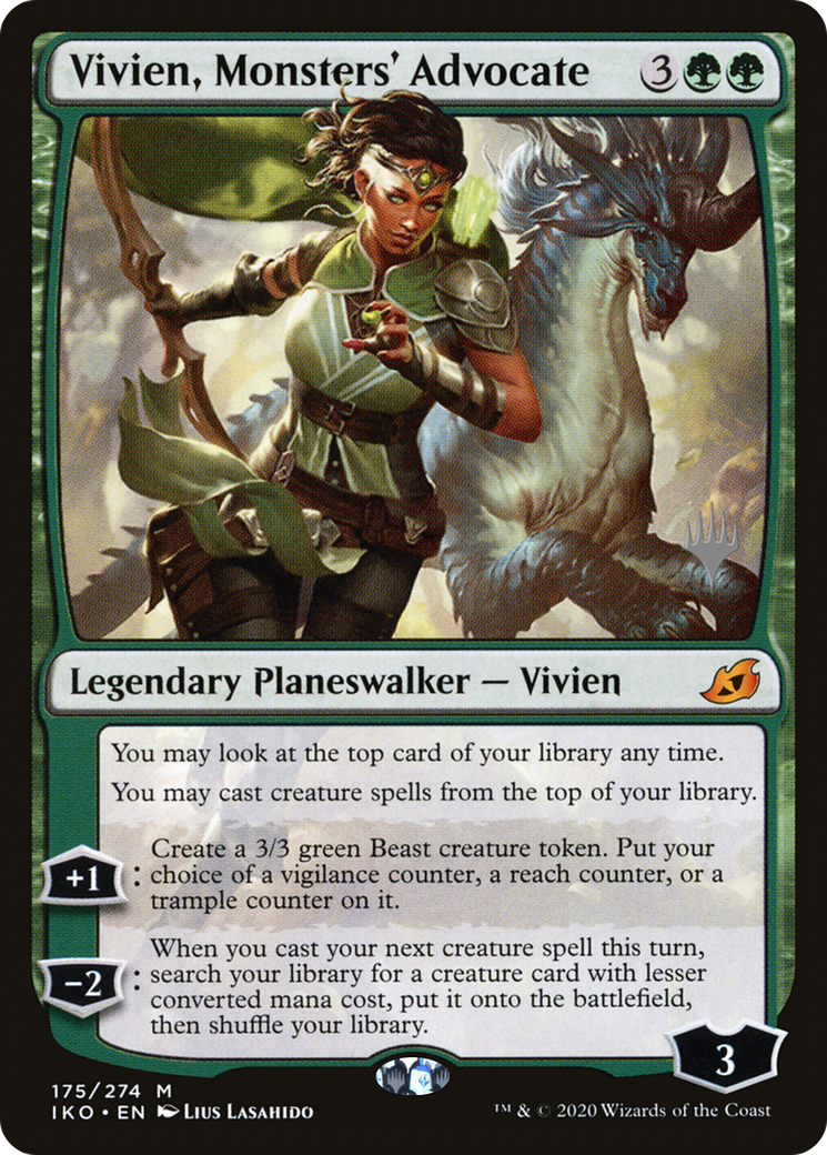 Vivien, Monsters' Advocate (PPIKO-175P) - Ikoria: Lair of Behemoths Promos Foil