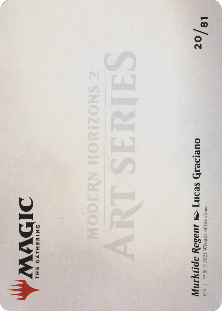 Murktide Regent // Murktide Regent (AMH2-020) - Modern Horizons 2 Art Series (Borderless) Foil