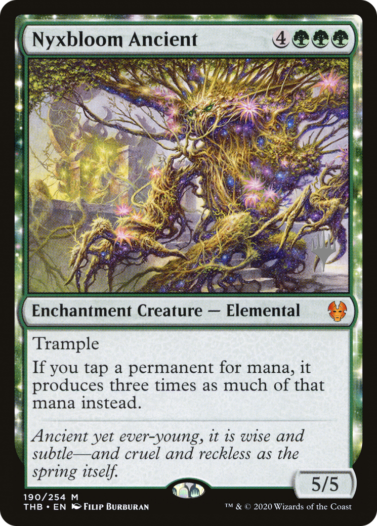 Nyxbloom Ancient (PPTHB-190P) - Theros Beyond Death Promos: (enchantment) Foil