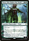 Nissa, Who Shakes the World (PRE-169) - War of the Spark Promos Foil