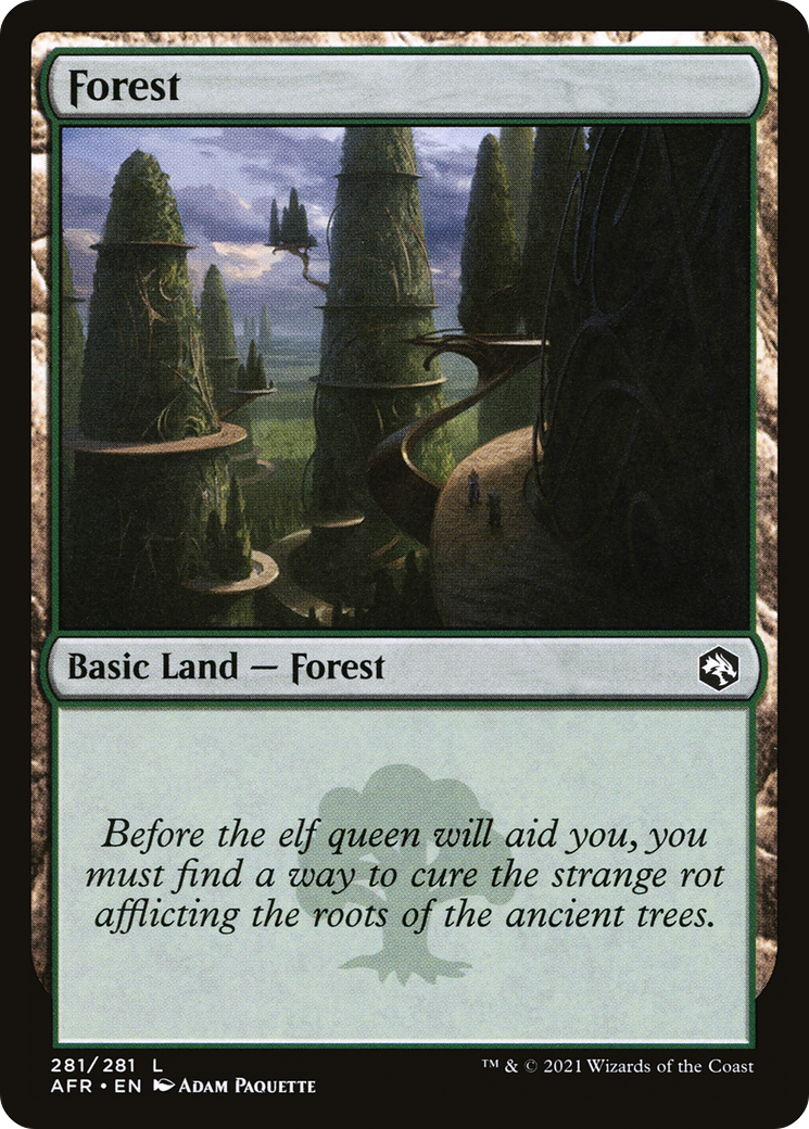 Forest (281) (AFR-281) - Adventures in the Forgotten Realms Foil
