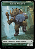Rhino Warrior (TMKC-018) - Murders at Karlov Manor Commander Tokens Foil