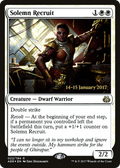 Solemn Recruit (PRE-022) - Aether Revolt Promos Foil