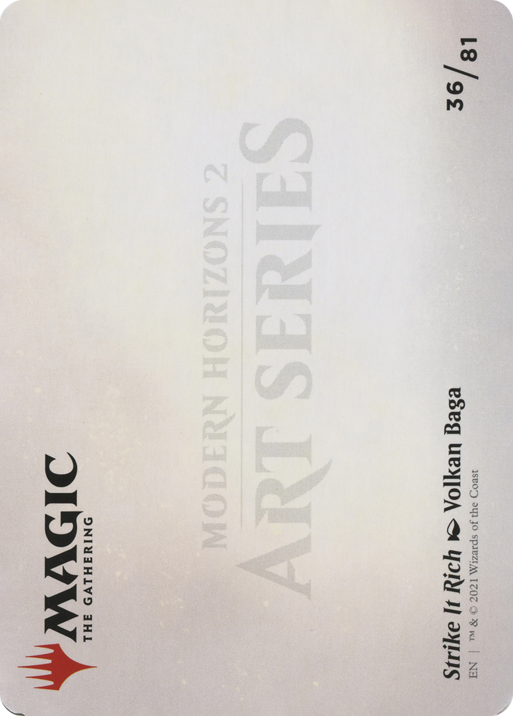 Strike It Rich // Strike It Rich (AMH2-036) - Modern Horizons 2 Art Series (Borderless) Foil