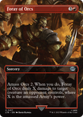 Foray of Orcs (Borderless) (LTR-417) - The Lord of the Rings: Tales of Middle-earth Foil