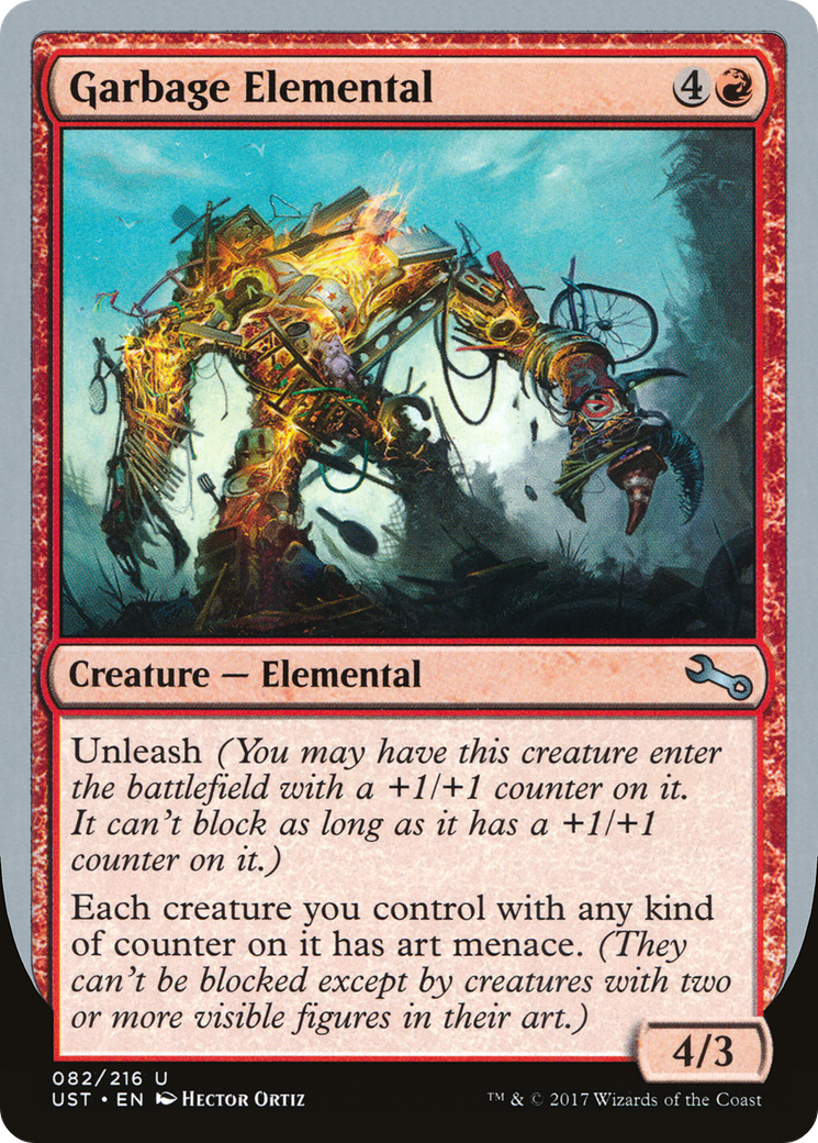 Garbage Elemental (E) (UST-082) - Unstable Foil