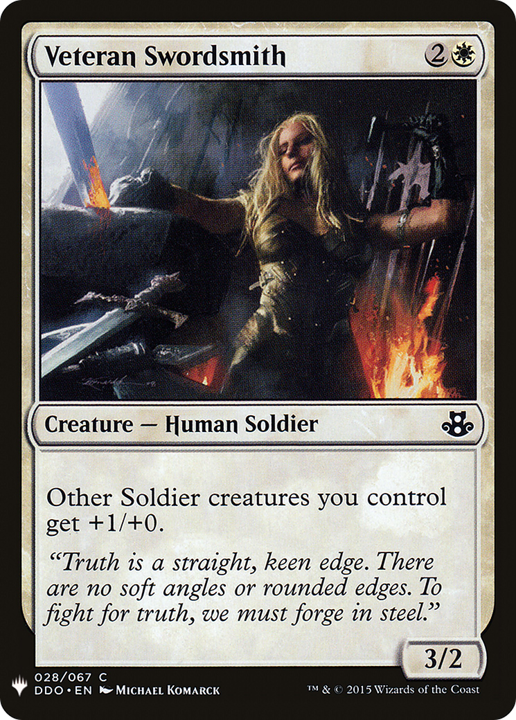Veteran Swordsmith (LIST-028) - The List