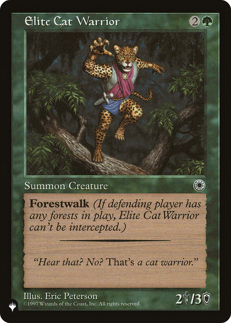 Elite Cat Warrior (Flavor Text) (LIST-) - The List