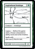Inspirational Antelope (No PW Symbol) (CMB1-) - Mystery Booster Playtest Cards 2021