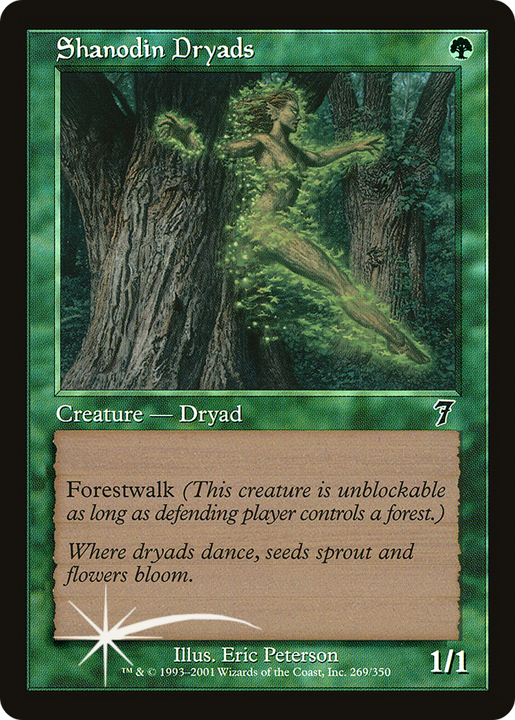 Shanodin Dryads (7ED-269) - 7th Edition Foil