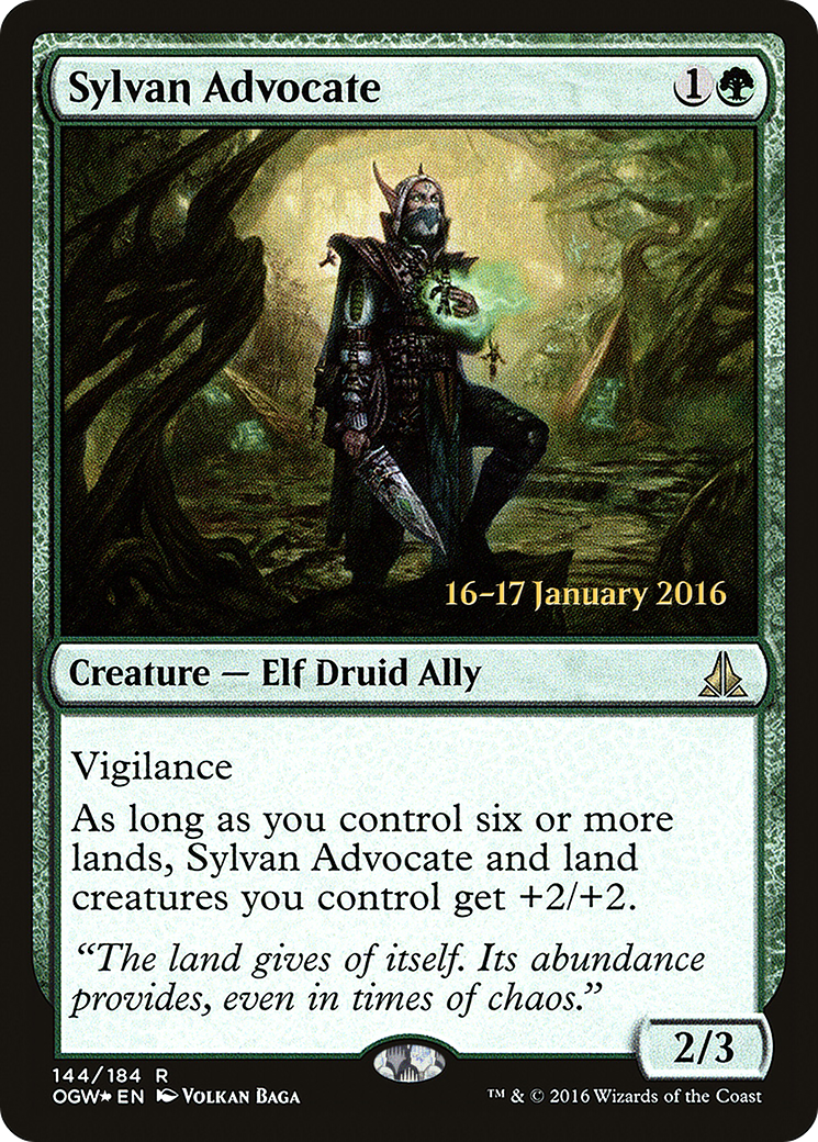 Sylvan Advocate (PRE-144) - Oath of the Gatewatch Promos Foil