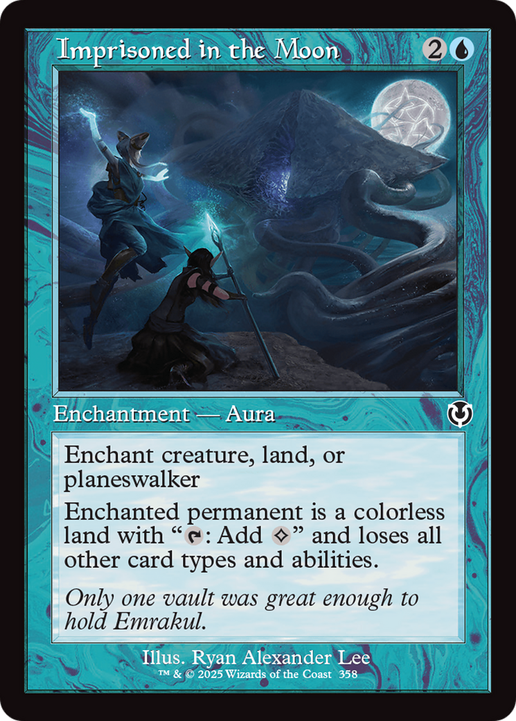 Imprisoned in the Moon (Retro Frame) (INR-358) - Innistrad Remastered: (enchantment)