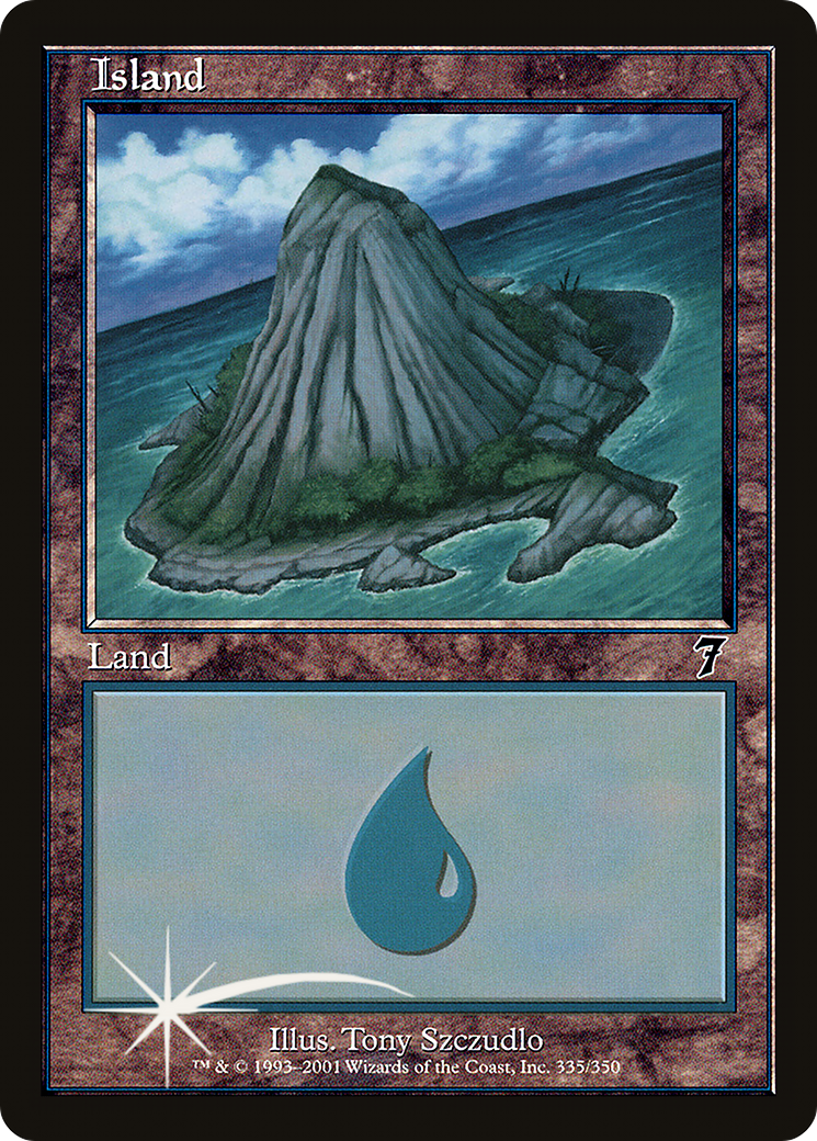 Island (335) (7ED-335) - 7th Edition Foil