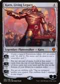 Karn, Living Legacy (PPDMU-001) - Dominaria United Promos Foil