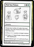 Pick Your Poison (CMB1-) - Mystery Booster Playtest Cards 2019