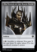 Ob Nixilis of the Black Oath Emblem (TCMM-052) - Commander Masters Tokens