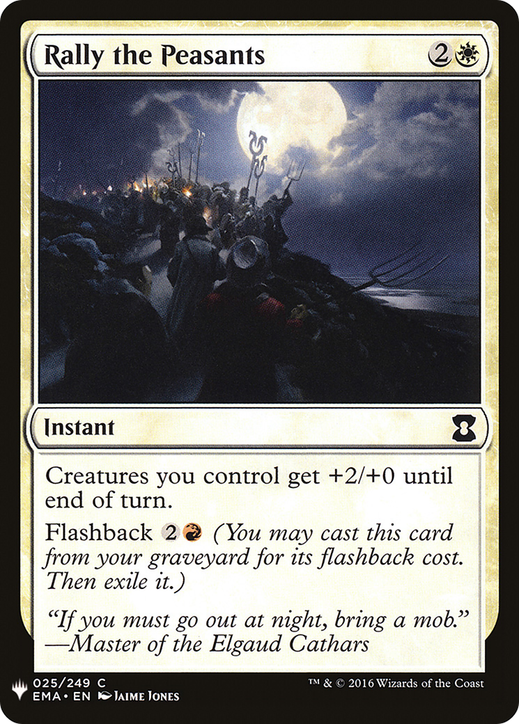 Rally the Peasants (LIST-025) - The List