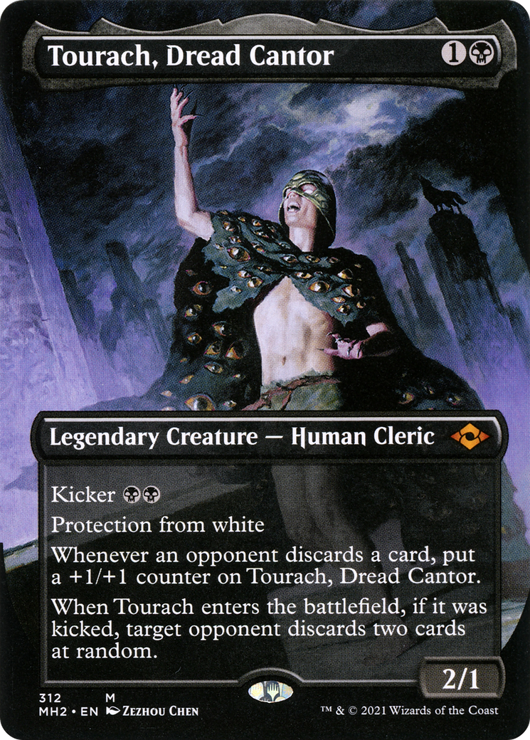 Tourach, Dread Cantor (Borderless) (MH2-312) - Modern Horizons 2 Foil