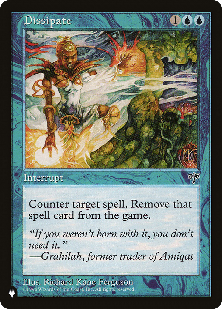 Dissipate (LIST-) - The List