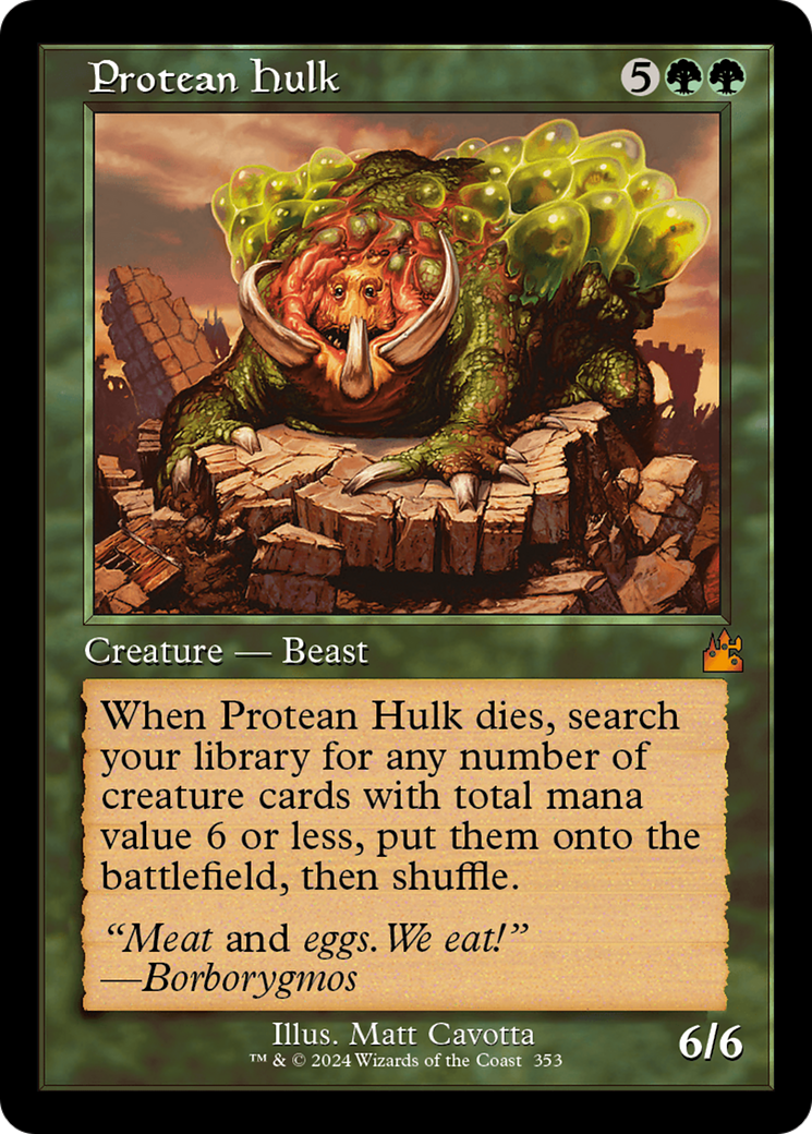 Protean Hulk (Retro Frame) (RVR-353) - Ravnica Remastered